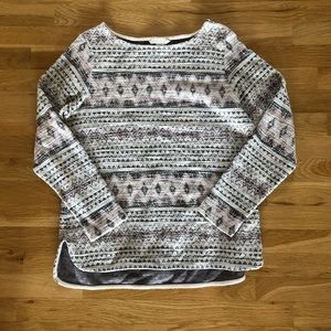 H&M Cute Sweatery Patterned Top Size M NWOT